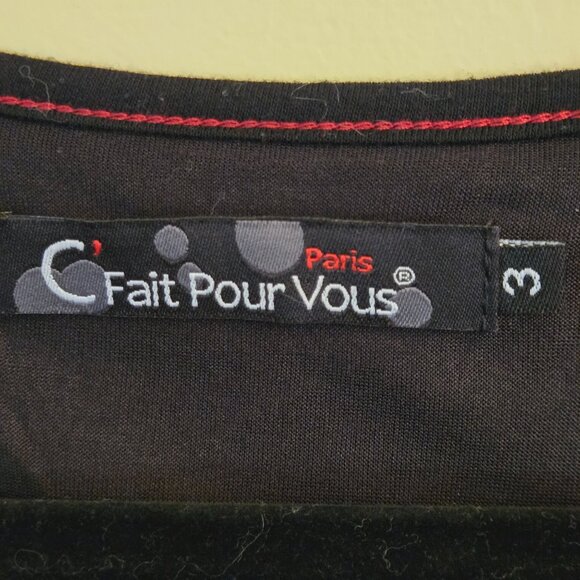 C Fait Pour Vous Unique Witchy Goth Sheer Overlay Dress Size XL - Picture 8 of 10